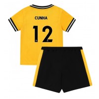 Wolves Matheus Cunha #12 Replica Home Minikit 2023-24 Short Sleeve (+ pants)